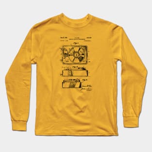 Record Player Patent Long Sleeve T-Shirt